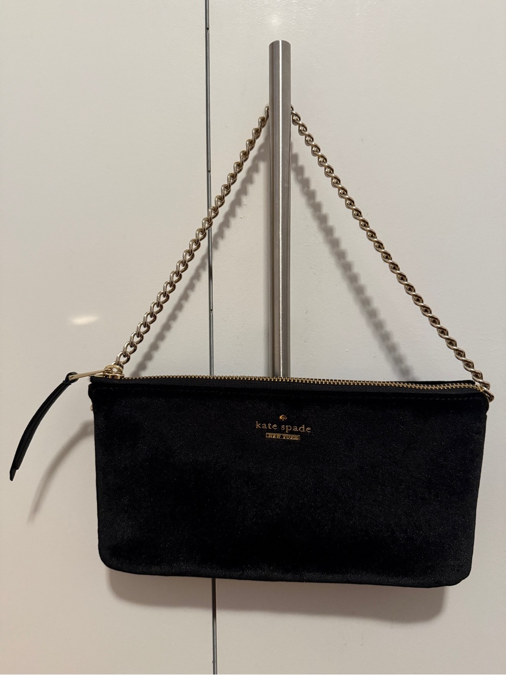 kate spade Black Velvet Chain shoulder bag